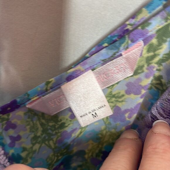 Victoria Secret Y2K 2000s Floral Mini Slip Dress. Size Medium. - Picture 4 of 8